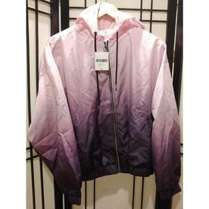 Forever 21 Women's Hooded Purple Windbreaker New